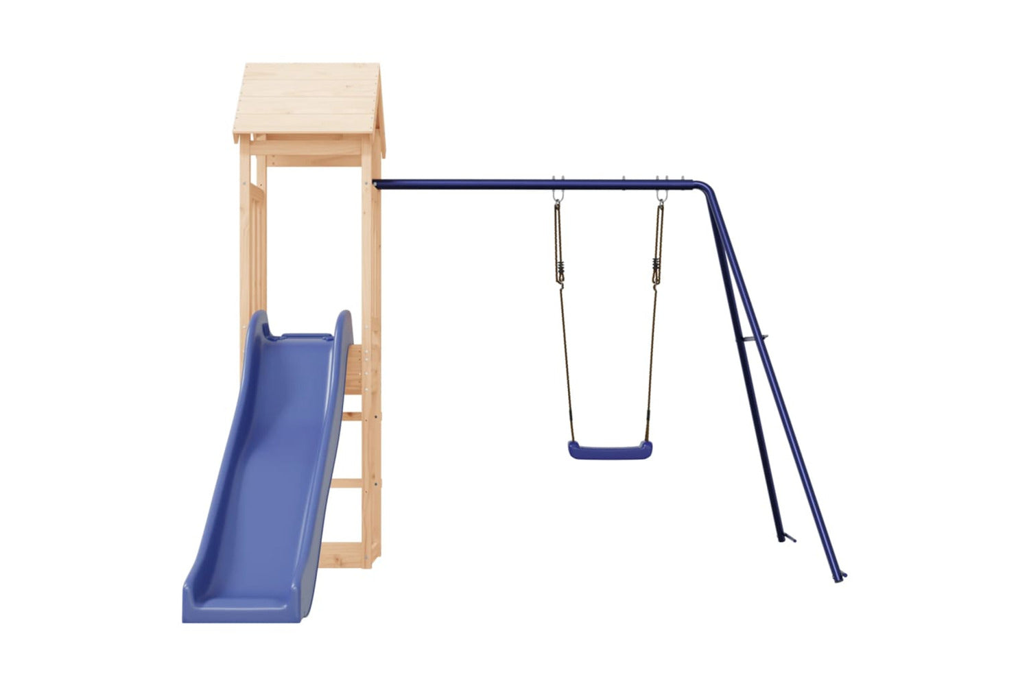 Vidaxl 3155819 Playhouse With Slide Swing Solid Wood Pine-4