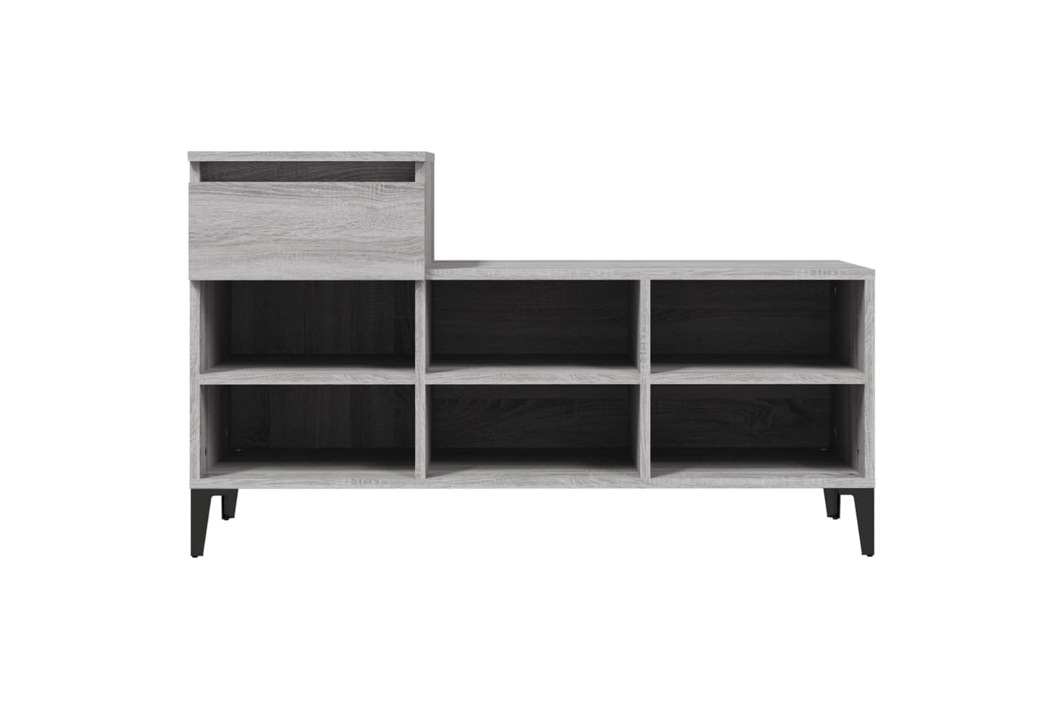vidaXL 821218 Shoe Cabinet Grey Sonoma 102x36x60cm Engineered Wood-5