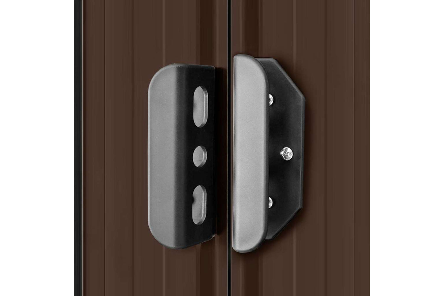 vidaXL 143343 Garden Shed 257x298x178cm Metal Brown-8