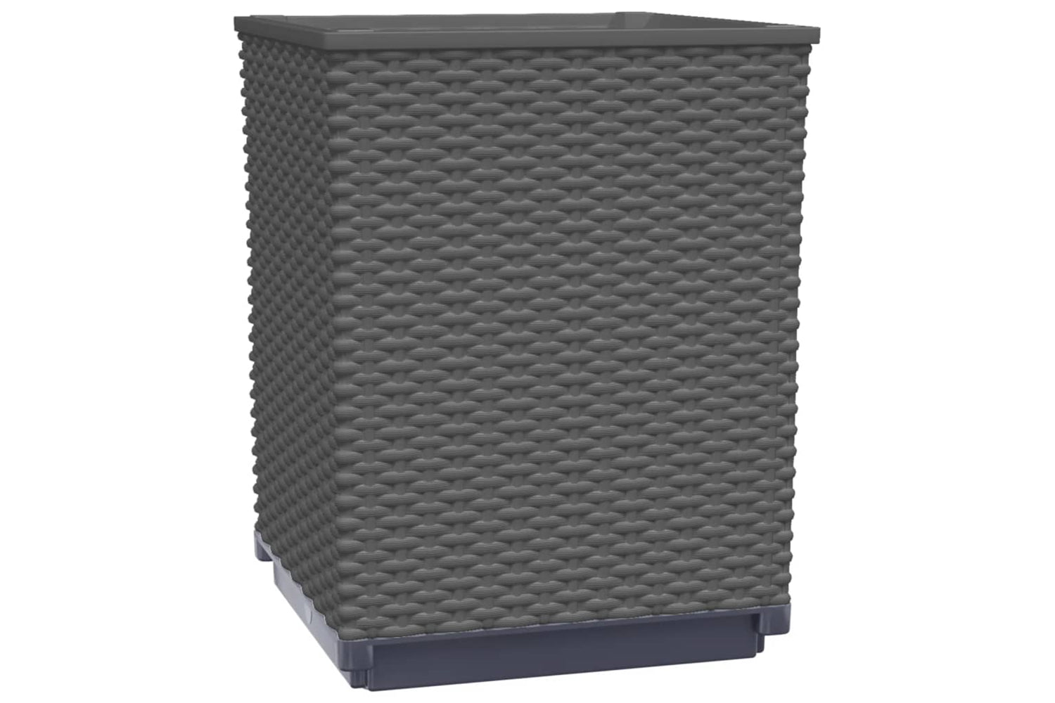 vidaXL 364182 Planters 2 Pcs Black 30x30x37cm Polypropylene-3