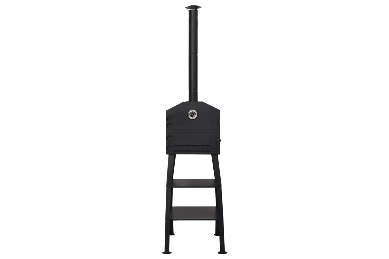 Vidaxl 318145 Outdoor Pizza Oven Charcoal Fired With 2 Fireclay Stones-3