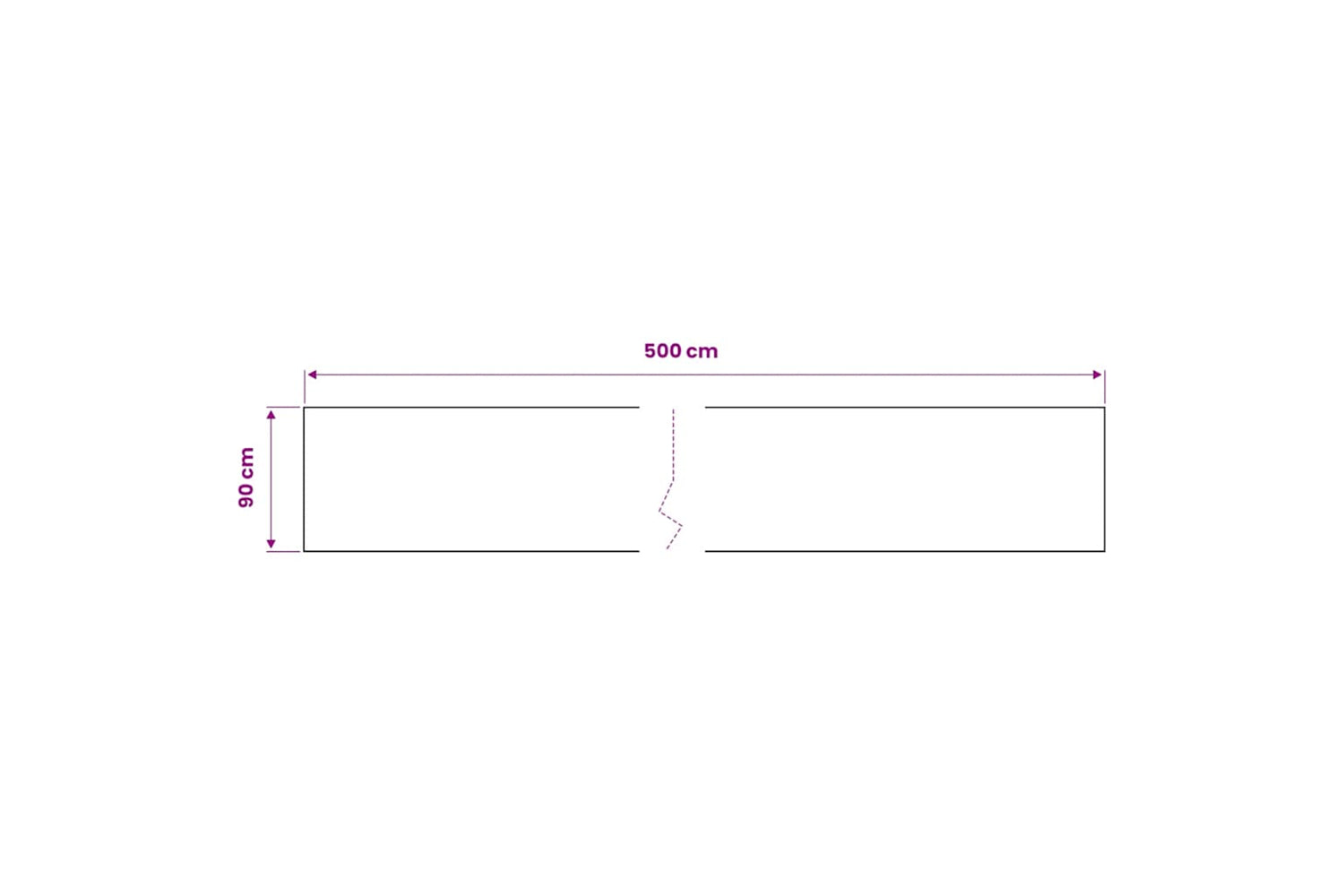 vidaXL 3059651 Self-adhesive Furniture Films 2 Pcs White 500x90cm Pvc-5