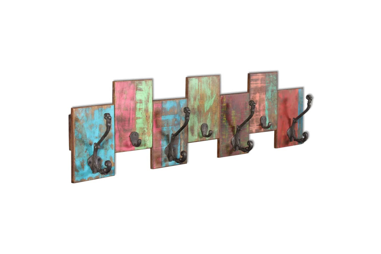 Vidaxl 243460 Coat Rack With 7 Hooks Solid Reclaimed Wood-4