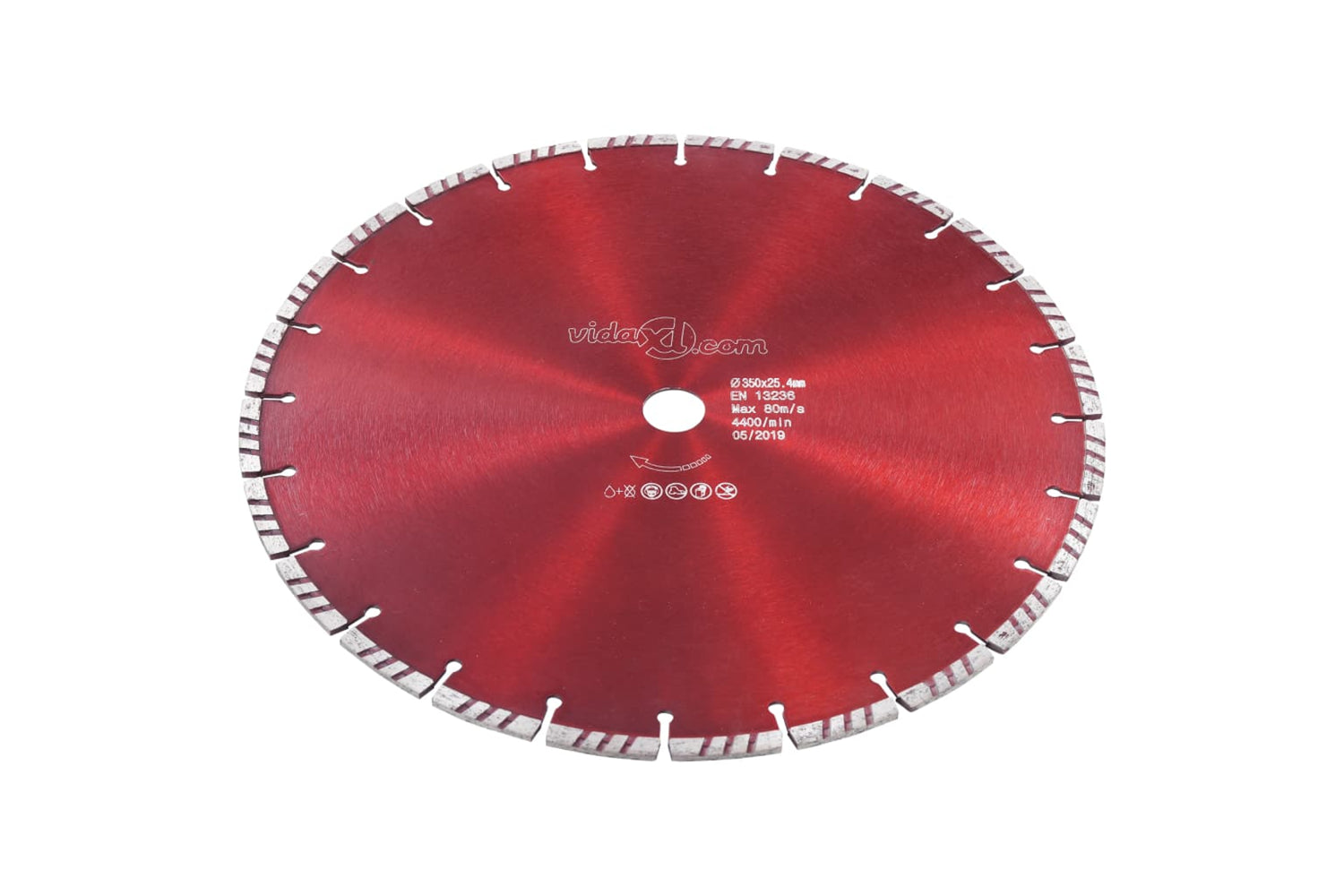 vidaXL 143228 Diamond Cutting Disc With Turbo Steel 350mm-2