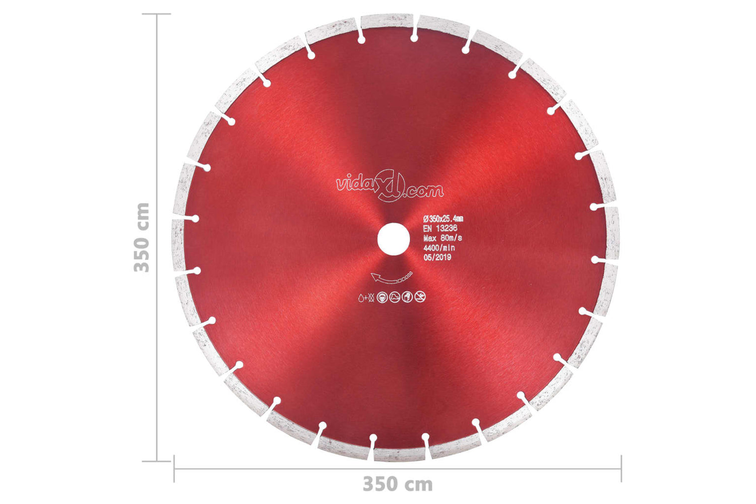 vidaXL 143244 Diamond Cutting Disc Steel 350mm-4