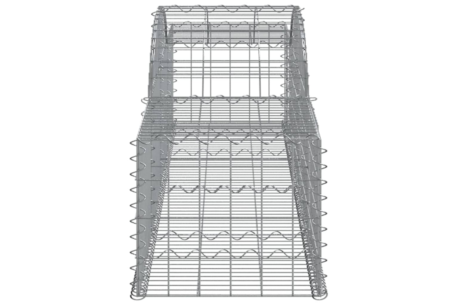 vidaXL 3146651 Arched Gabion Baskets 6 Pcs 300x50x40/60cm Galvanised Iron-4