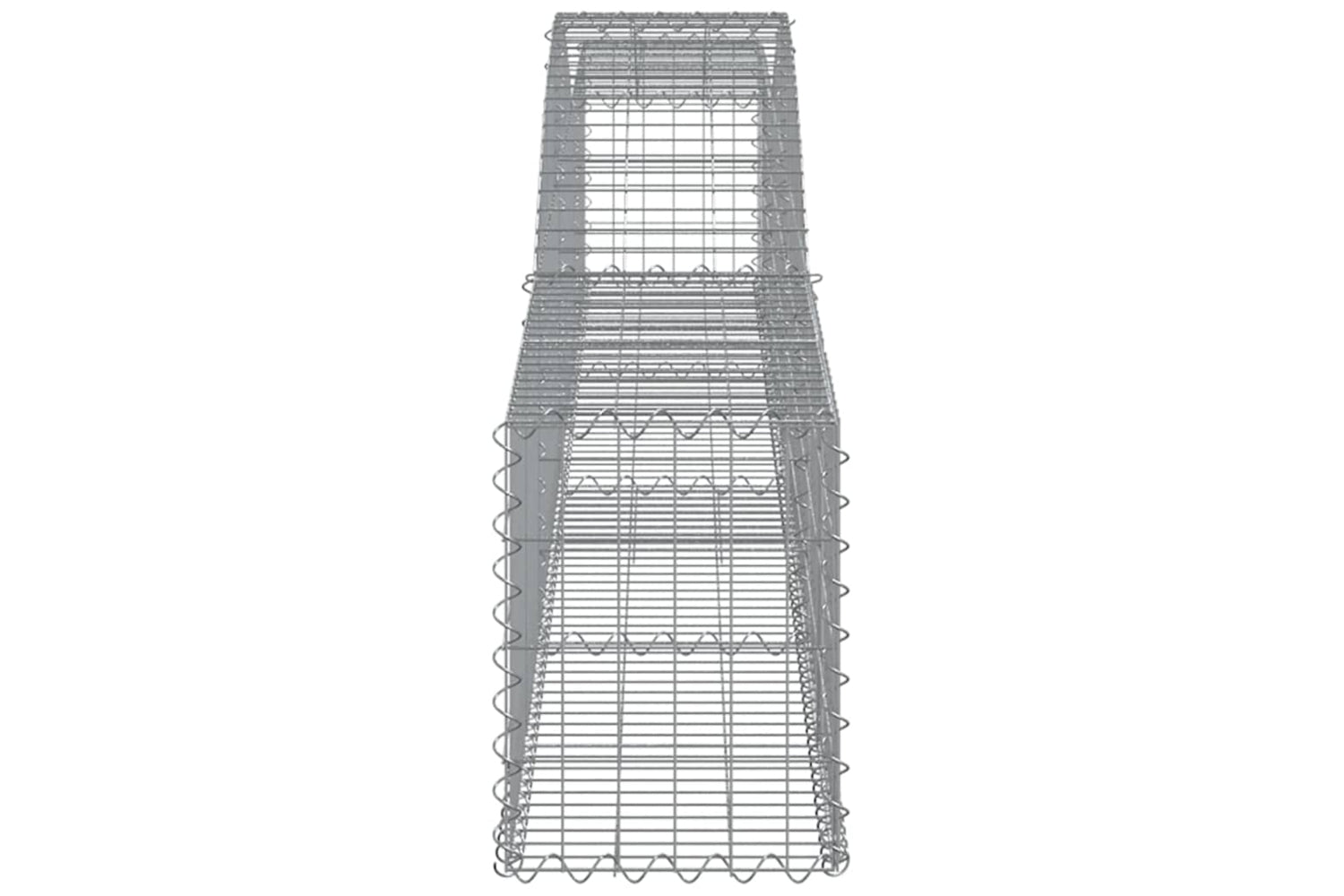 vidaXL 3146829 Arched Gabion Baskets 4 Pcs 400x30x40/60cm Galvanised Iron-4