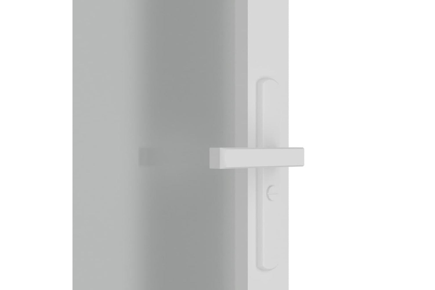 vidaXL 350581 Interior Door 83x201.5cm White Matt Glass And Aluminium-3