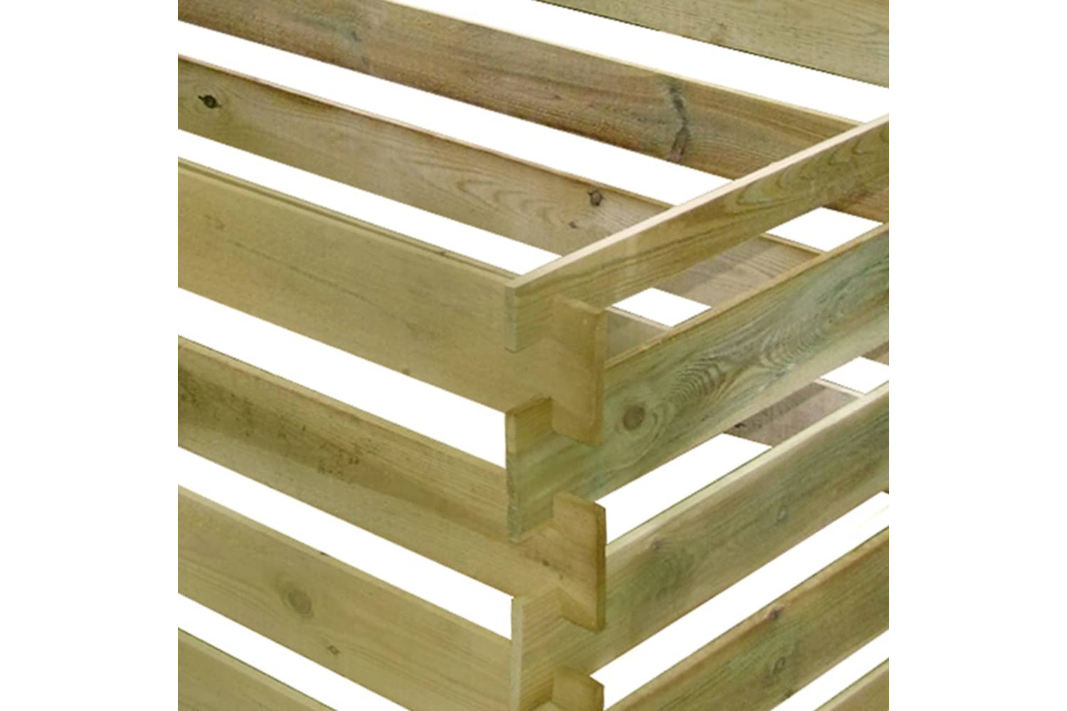 vidaXL 42955 Slatted Compost Bin Impregnated Pinewood 160x80x58cm-3