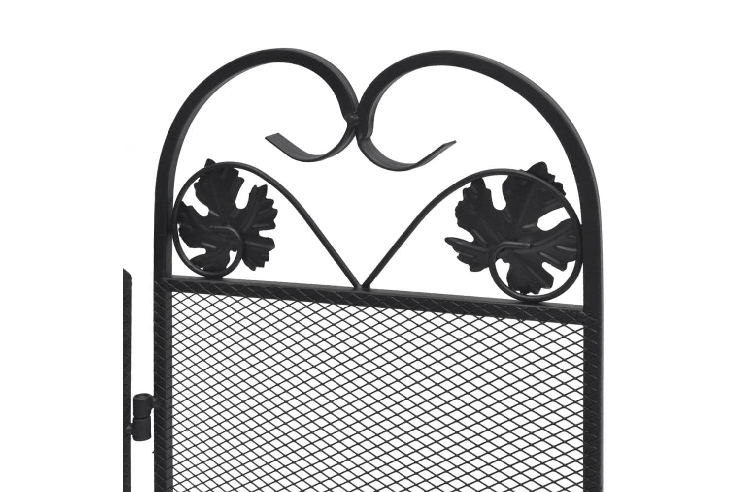 Vidaxl 242005 3-panel Fireplace Screen Iron Black-5