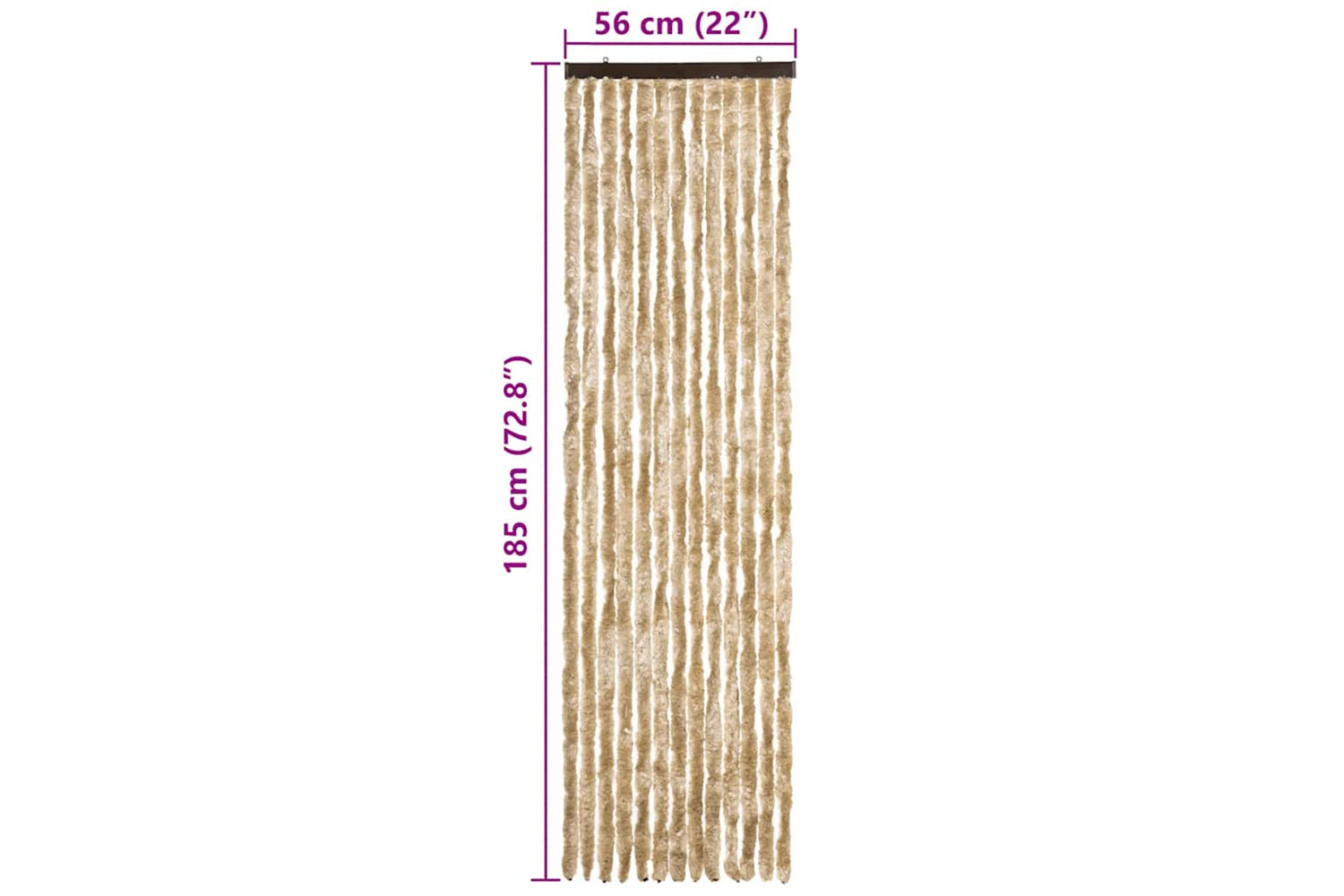 vidaXL Insect Curtain Beige 56x185cm Chenille-6