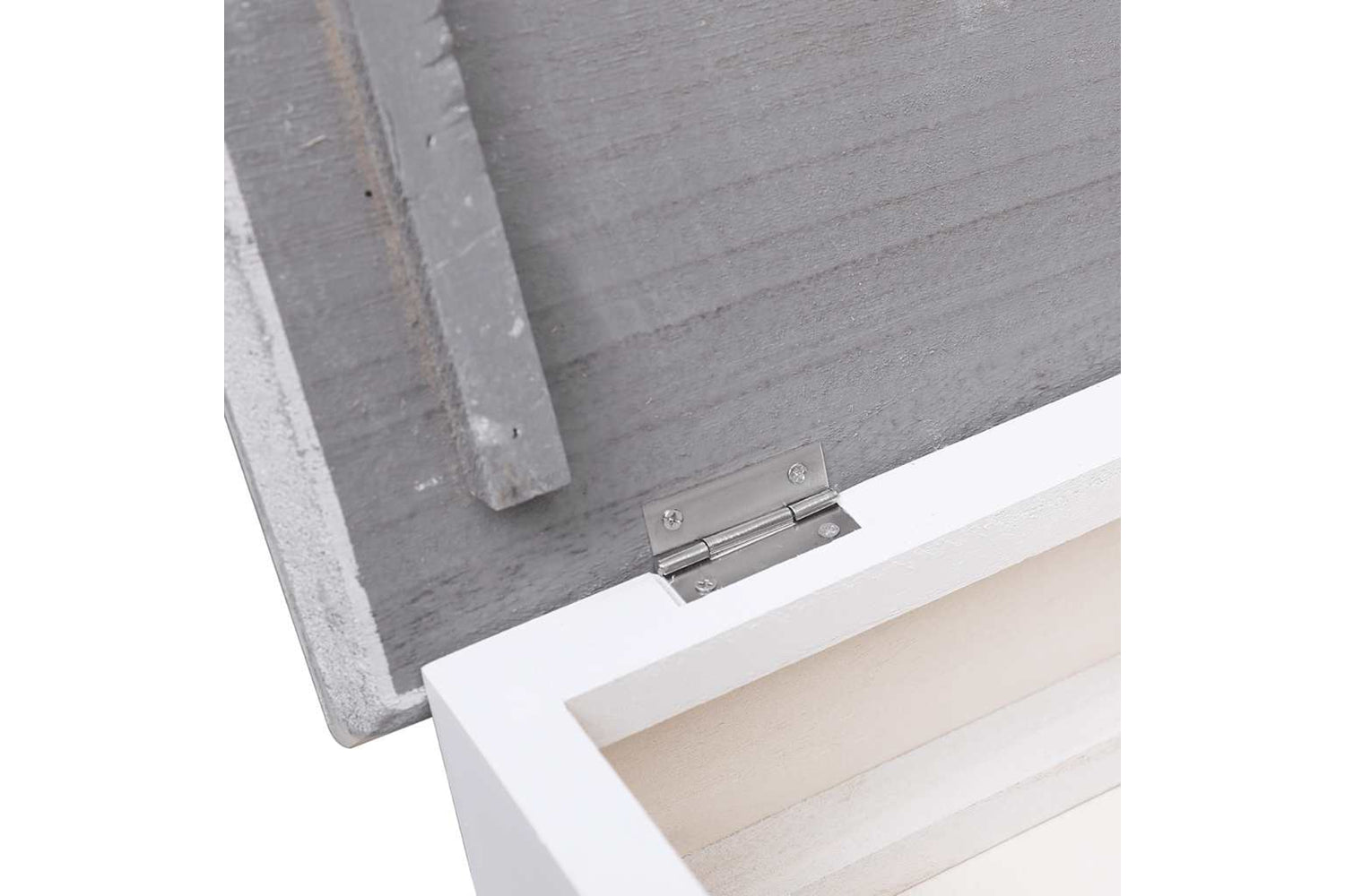 vidaXL 284087 Shoe Cabinet Grey 50x28x98cm Paulownia Wood-8