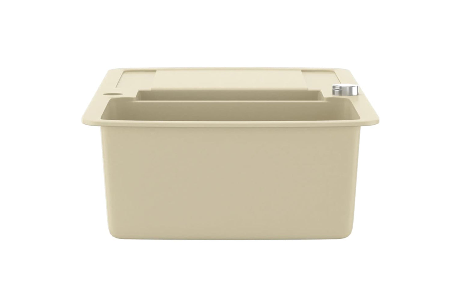Vidaxl Granite Kitchen Sink Double Basins Beige-4