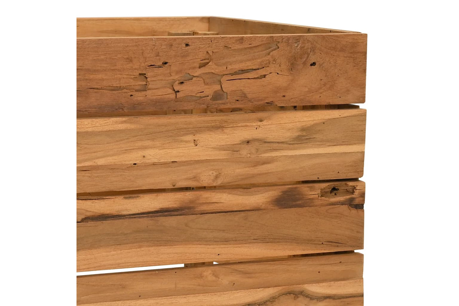vidaXL Raised Bed 100x40x38cm Recycled Teak Wood And Steel-6