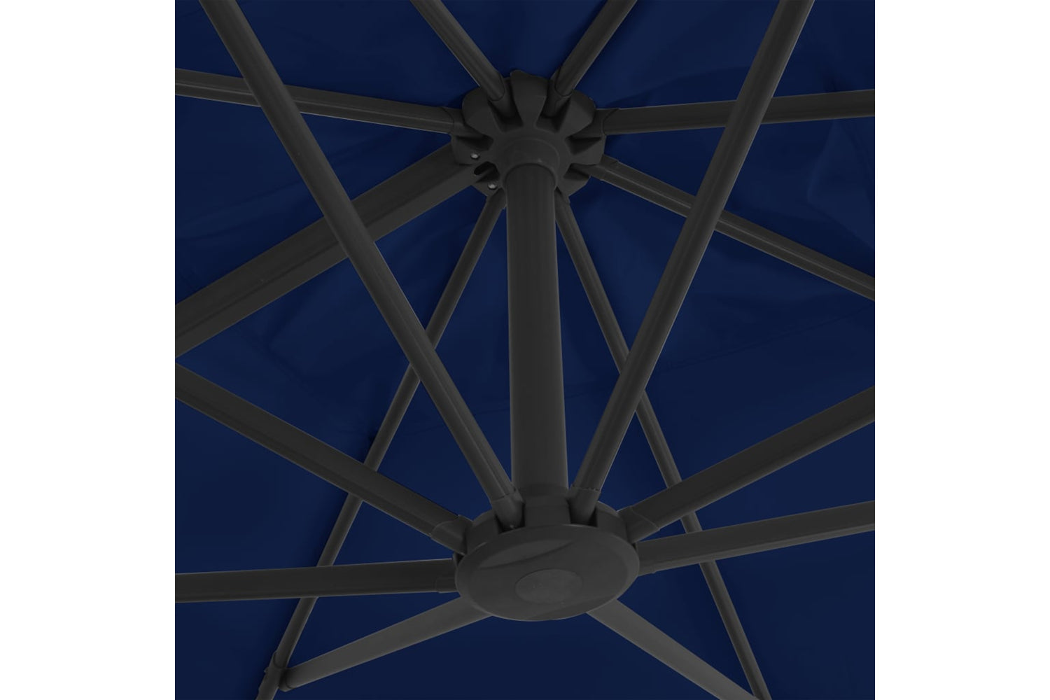 Vidaxl 47002 Cantilever Umbrella With Aluminium Pole 3x3 M Azure Blue-6