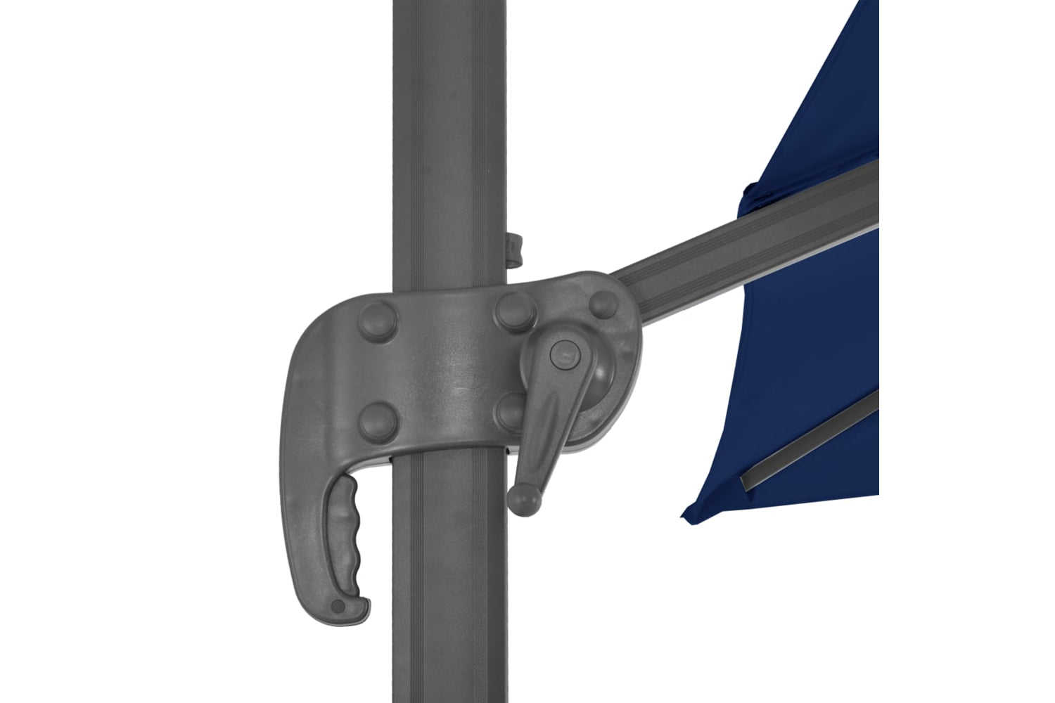 Vidaxl 47002 Cantilever Umbrella With Aluminium Pole 3x3 M Azure Blue-7