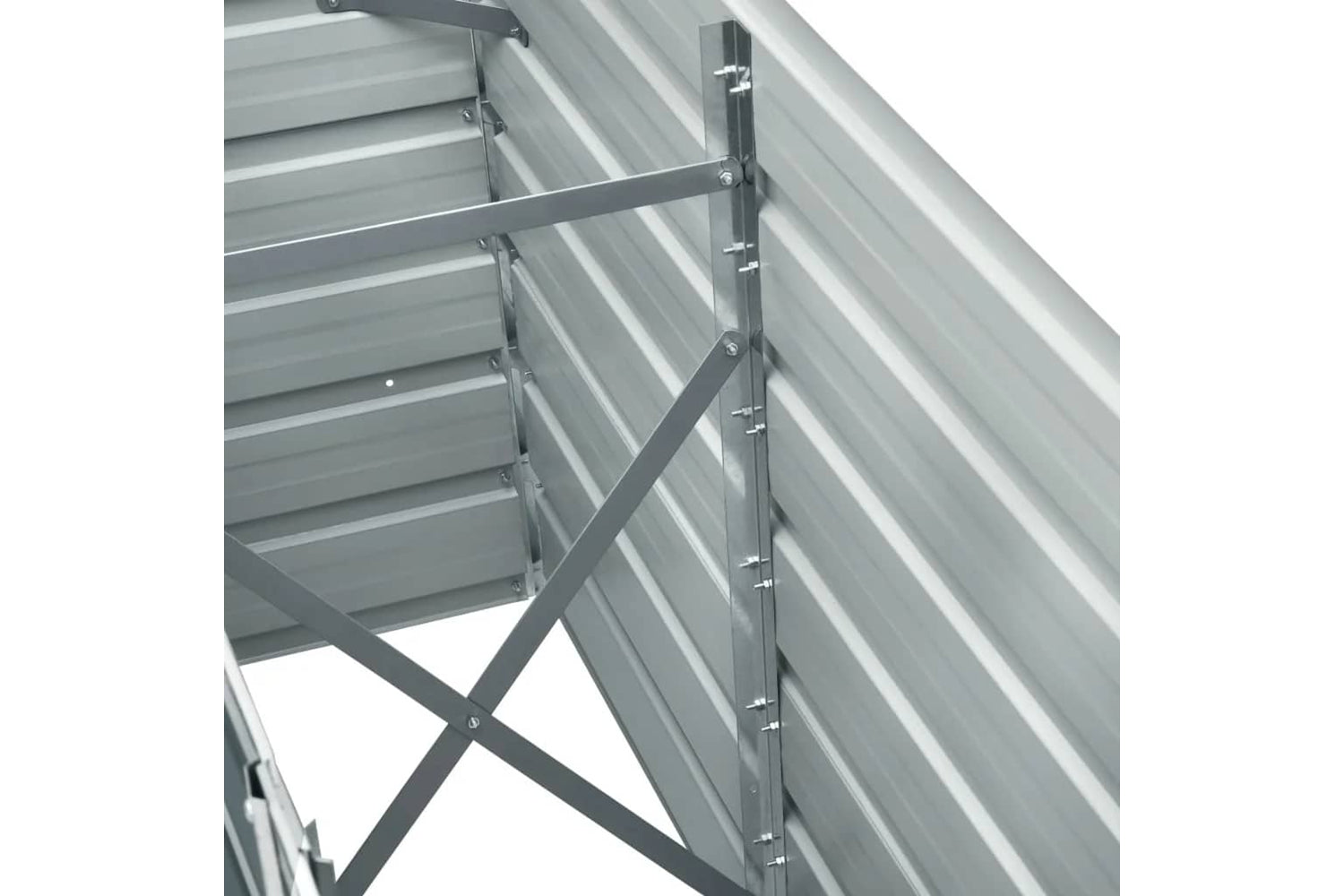 vidaXL 47041 Garden Raised Bed Galvanised Steel 240x40x77cm Green-6