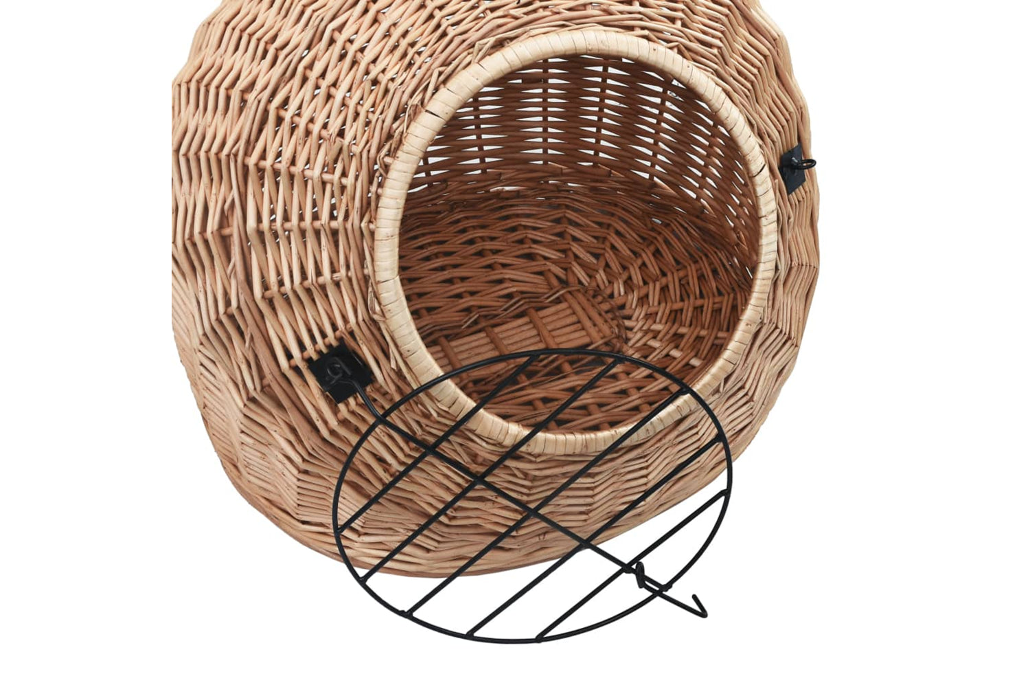 vidaXL 170909 Cat Transporter 60x45x45cm Natural Willow-4