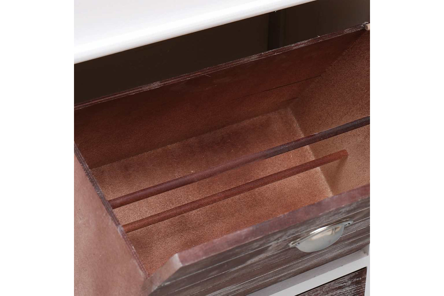 vidaXL 284088 Shoe Cabinet Brown 50x28x98cm Paulownia Wood-7