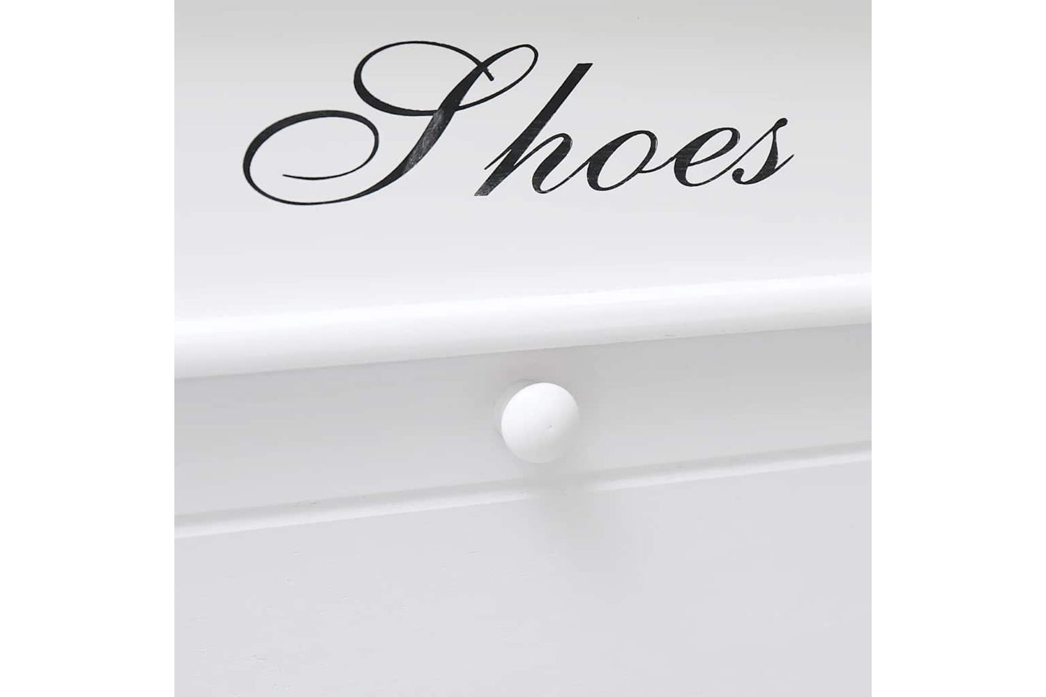 vidaXL 284085 Shoe Cabinet White 50x28x58cm Paulownia Wood-8