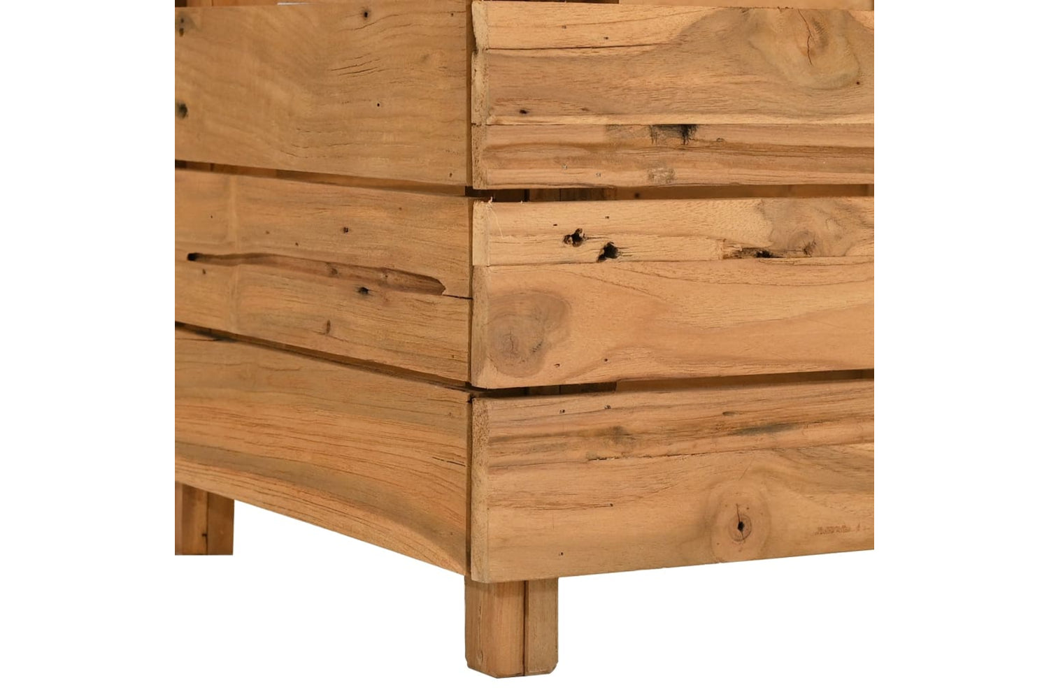 vidaXL Raised Bed 100x40x38cm Recycled Teak Wood And Steel-7