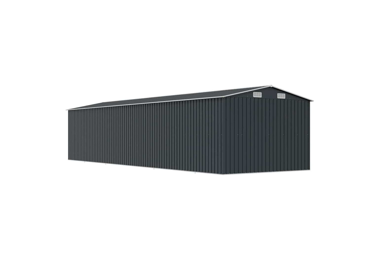 vidaXL 47038 Garden Shed Anthracite 257x990x181cm Galvanised Steel-7