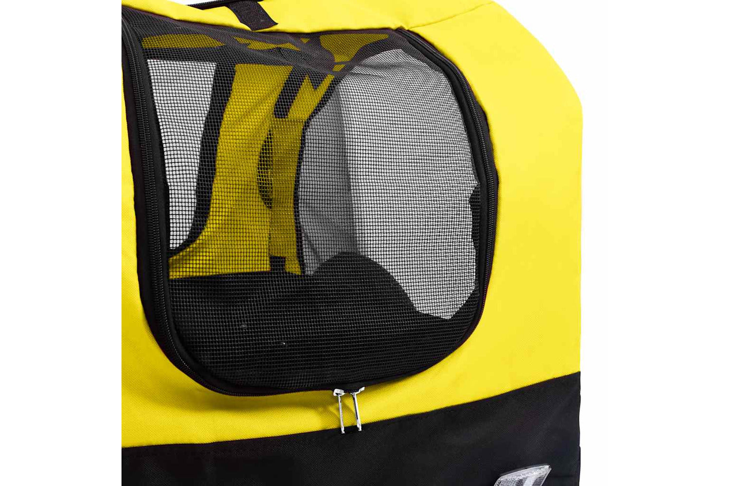 Vidaxl 2-in-1 Pet Bike Trailer & Jogging Stroller Yellow And Black-7