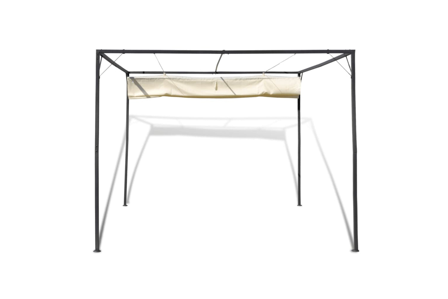 Vidaxl 40786 Garden Gazebo With Retractable Roof Canopy-4