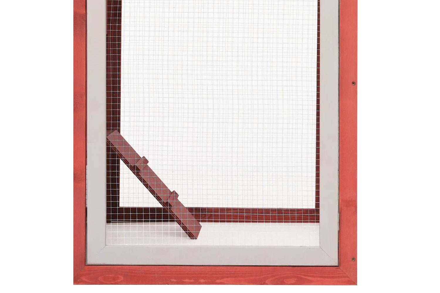 vidaXL 170863 Chicken Cage Red 170x81x110cm Solid Pine & Fir Wood-7