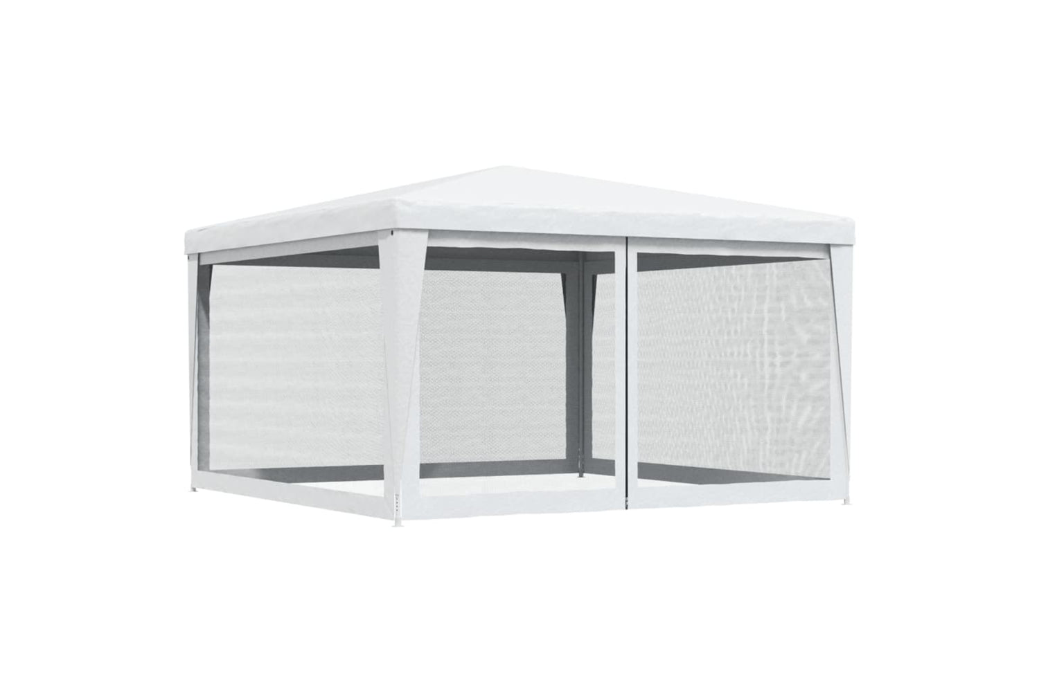 Vidaxl 48522 Party Tent With 4 Mesh Sidewalls 4x4 M White-4
