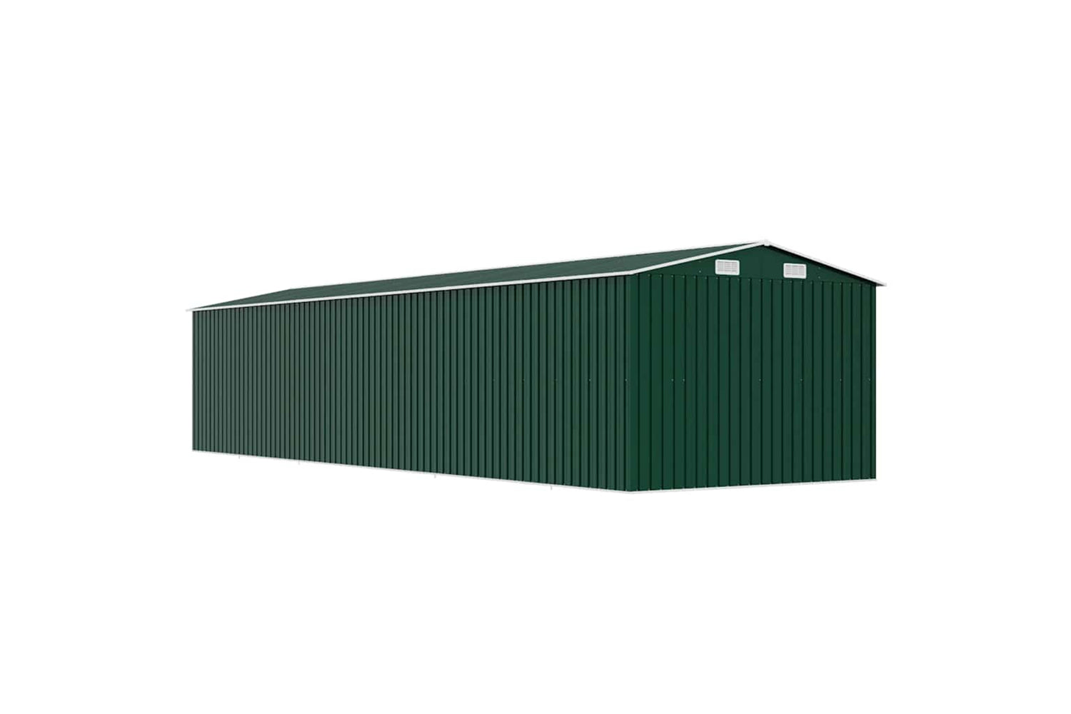vidaXL 47036 Garden Shed Green 257x990x181cm Galvanised Steel-7