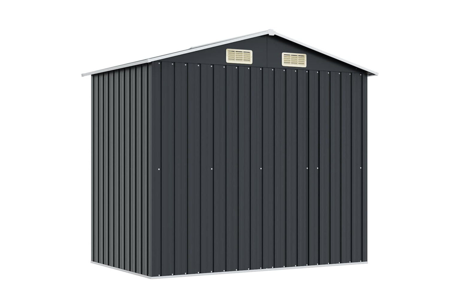 vidaXL 47028 Garden Storage Shed Anthracite Steel 204x132x186cm-7