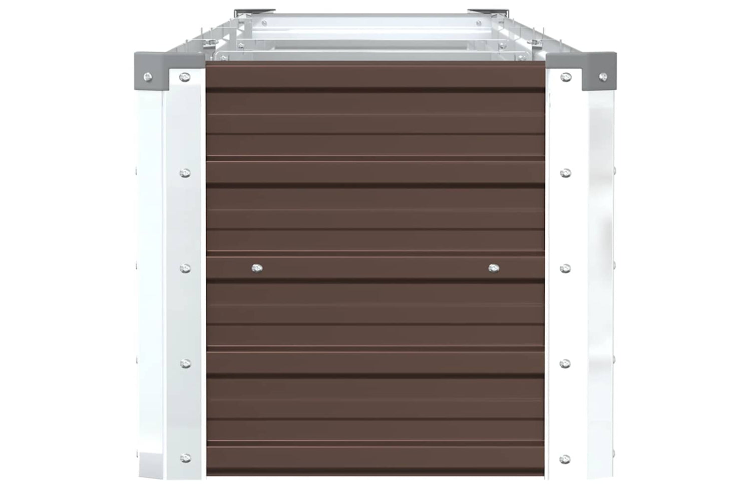 vidaXL 47054 Garden Raised Bed Galvanised Steel 320x40x45cm Brown-4