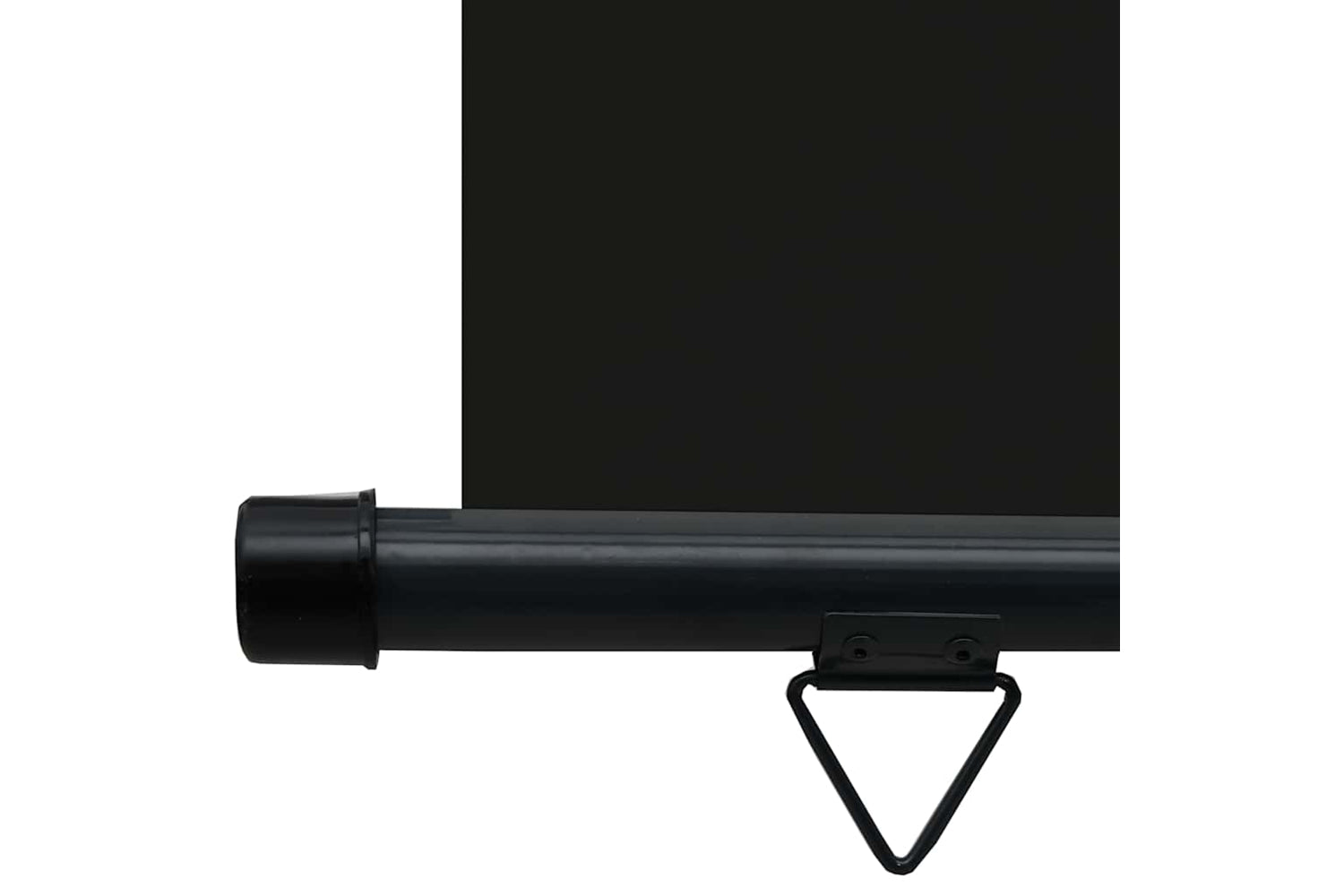 vidaXL Balcony Side Awning 65x250cm Black-8
