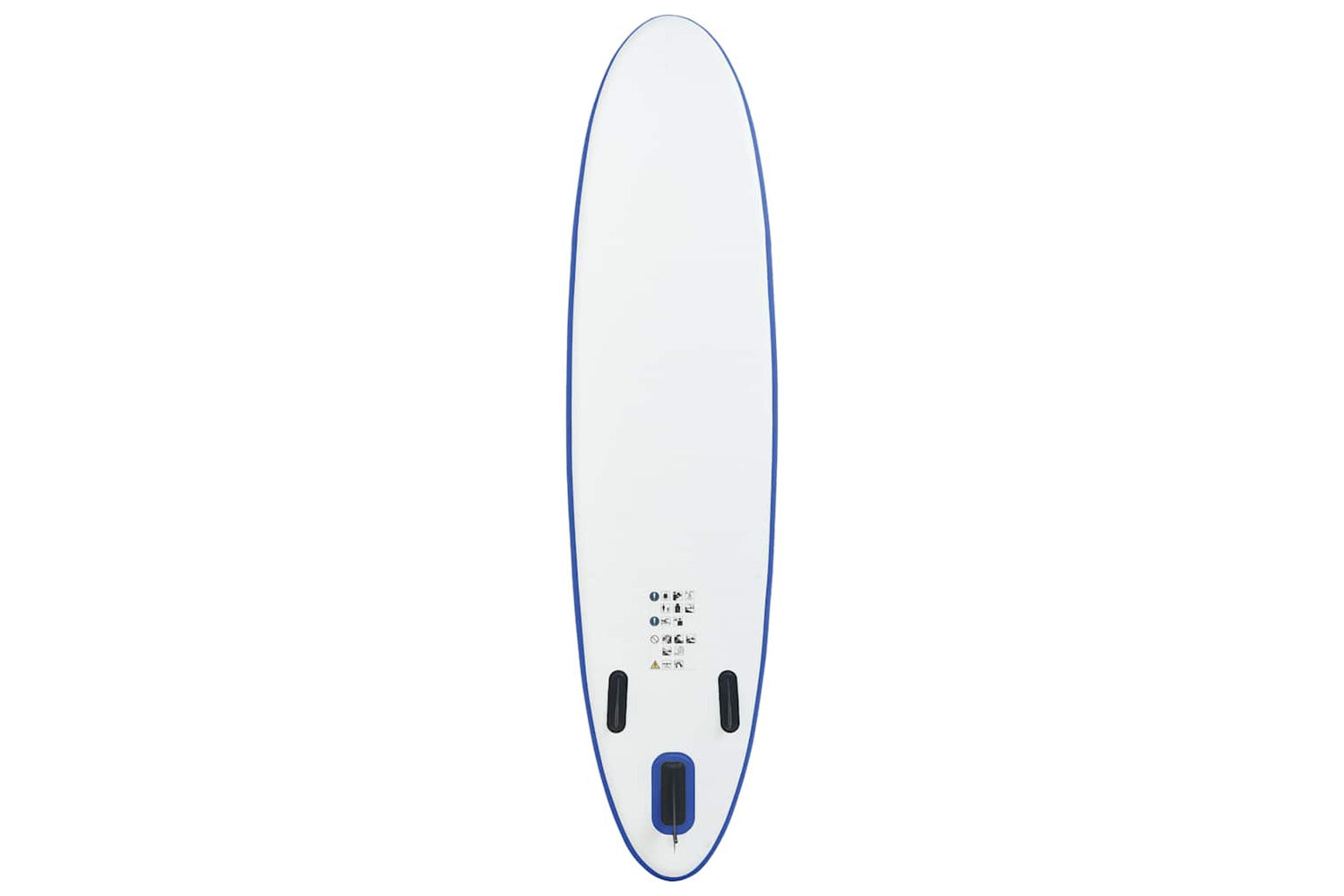 Vidaxl Stand Up Paddle Board Set Sup Surfboard Inflatable Blue And White-4