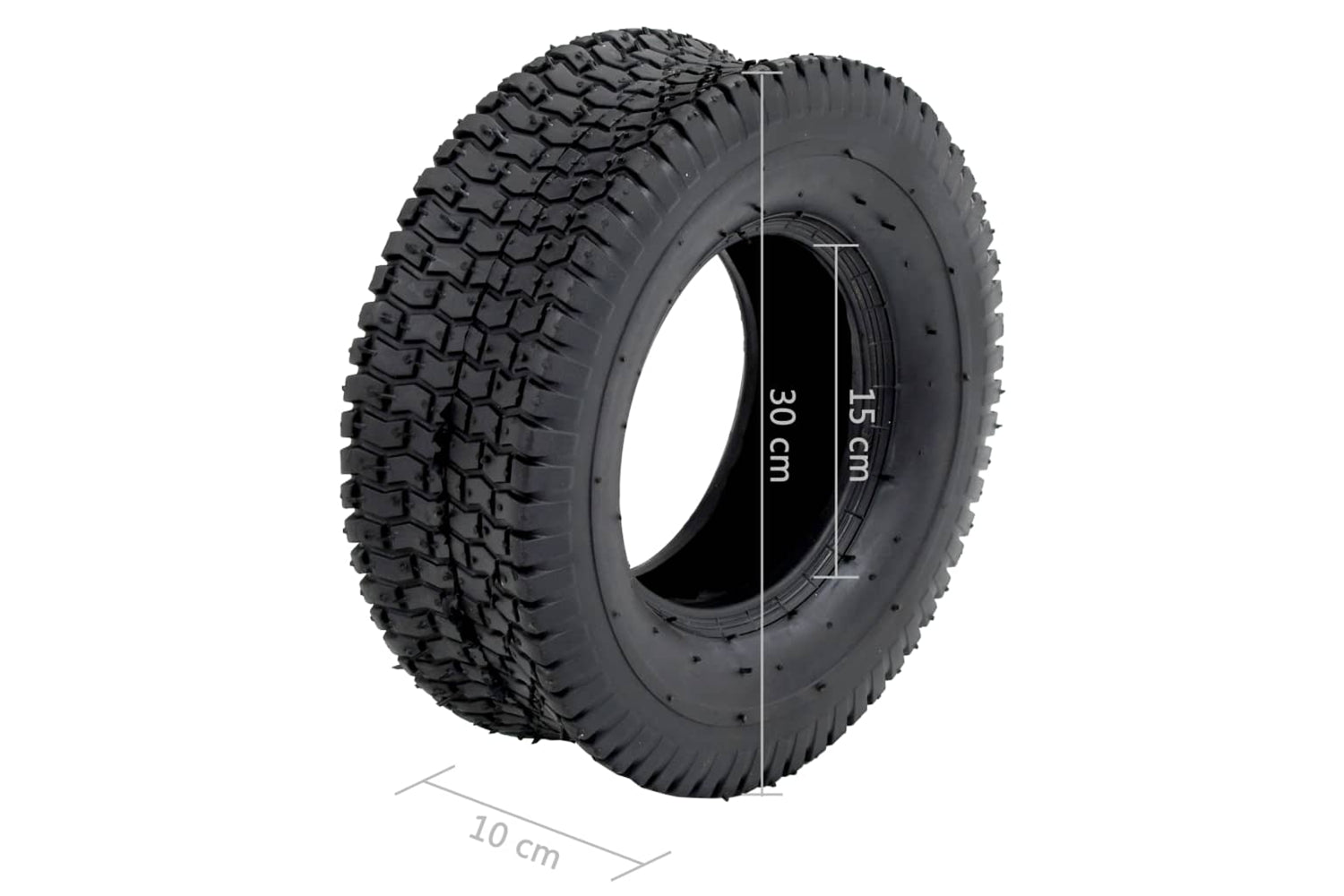 Vidaxl 145267 Wheelbarrow Tyres 2 Pcs 13x5.00-6 4pr Rubber-6