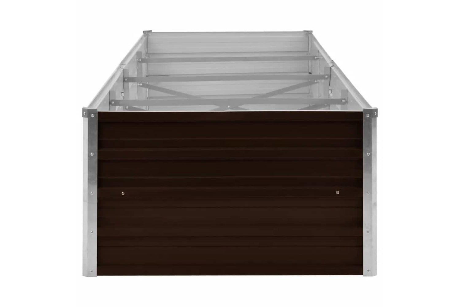 vidaXL 45716 Garden Raised Bed Brown 320x80x45cm Galvanised Steel-4