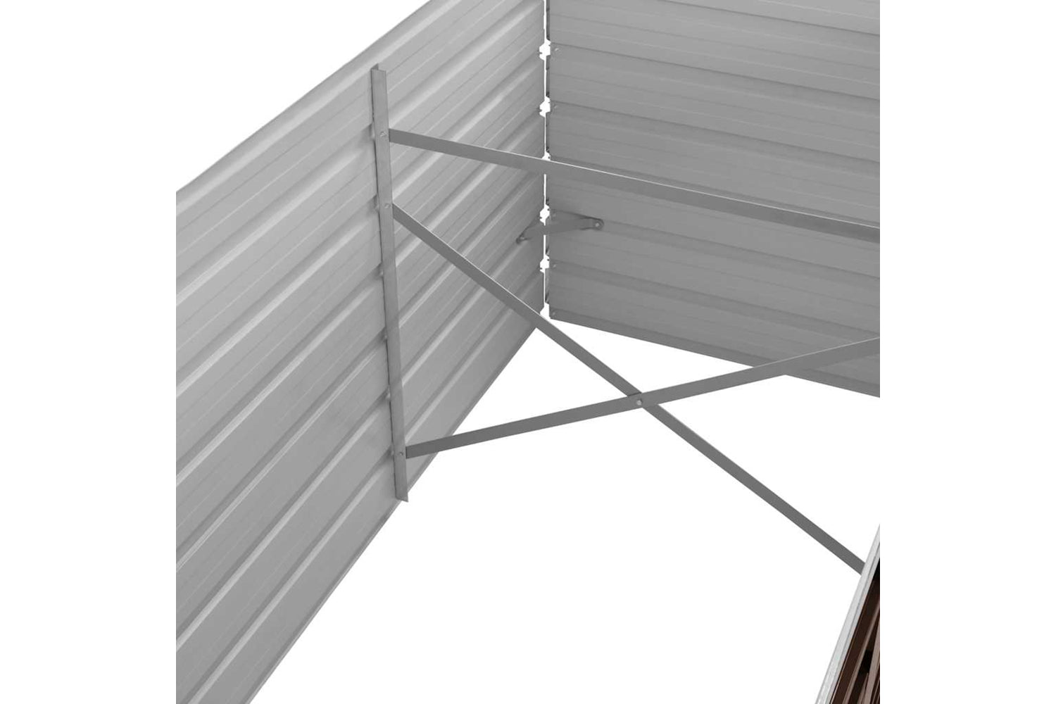 vidaXL 45713 Garden Raised Bed Brown 240x80x77cm Galvanised Steel-6