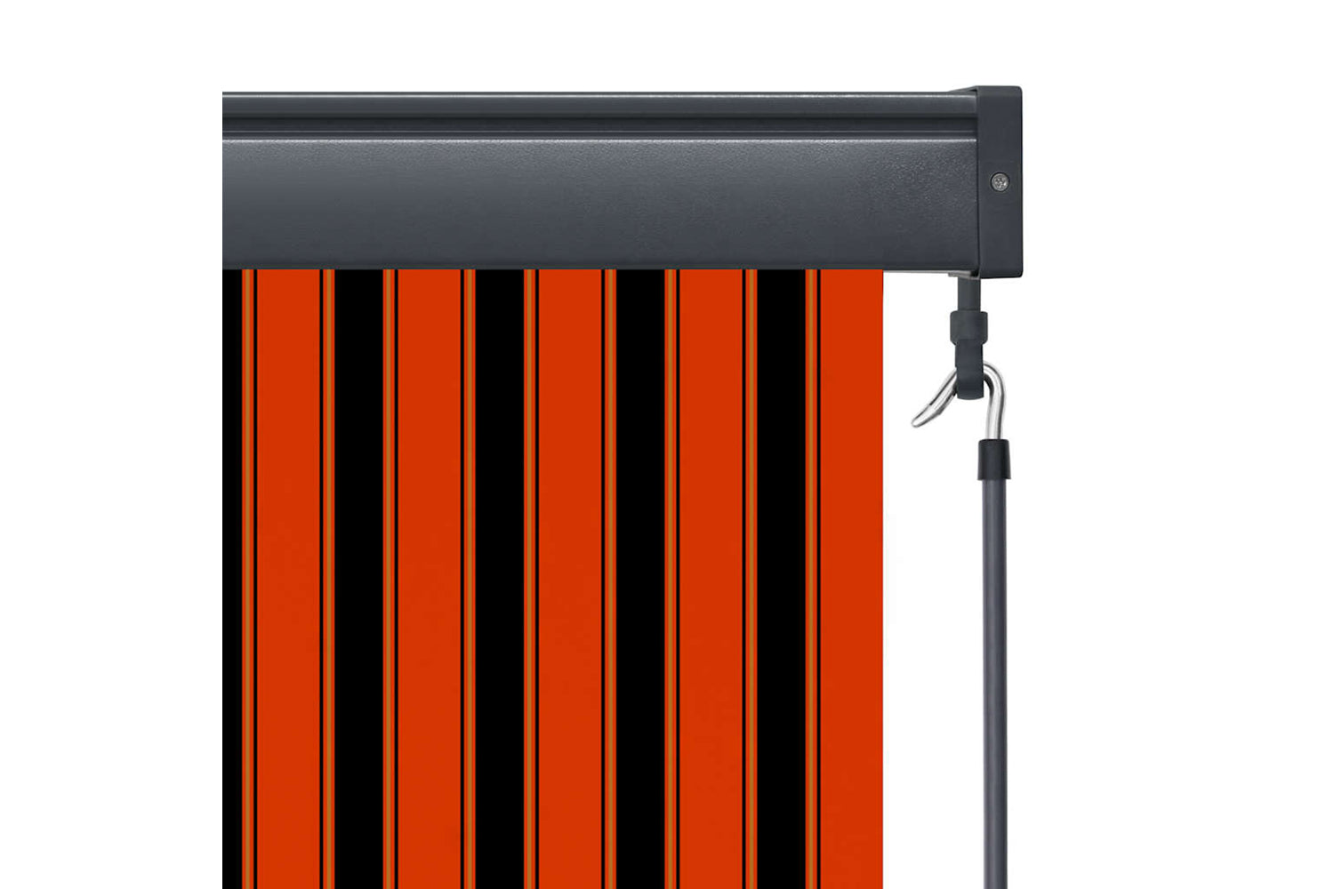 vidaXL 145948 Outdoor Roller Blind 60x250cm Orange And Brown-7