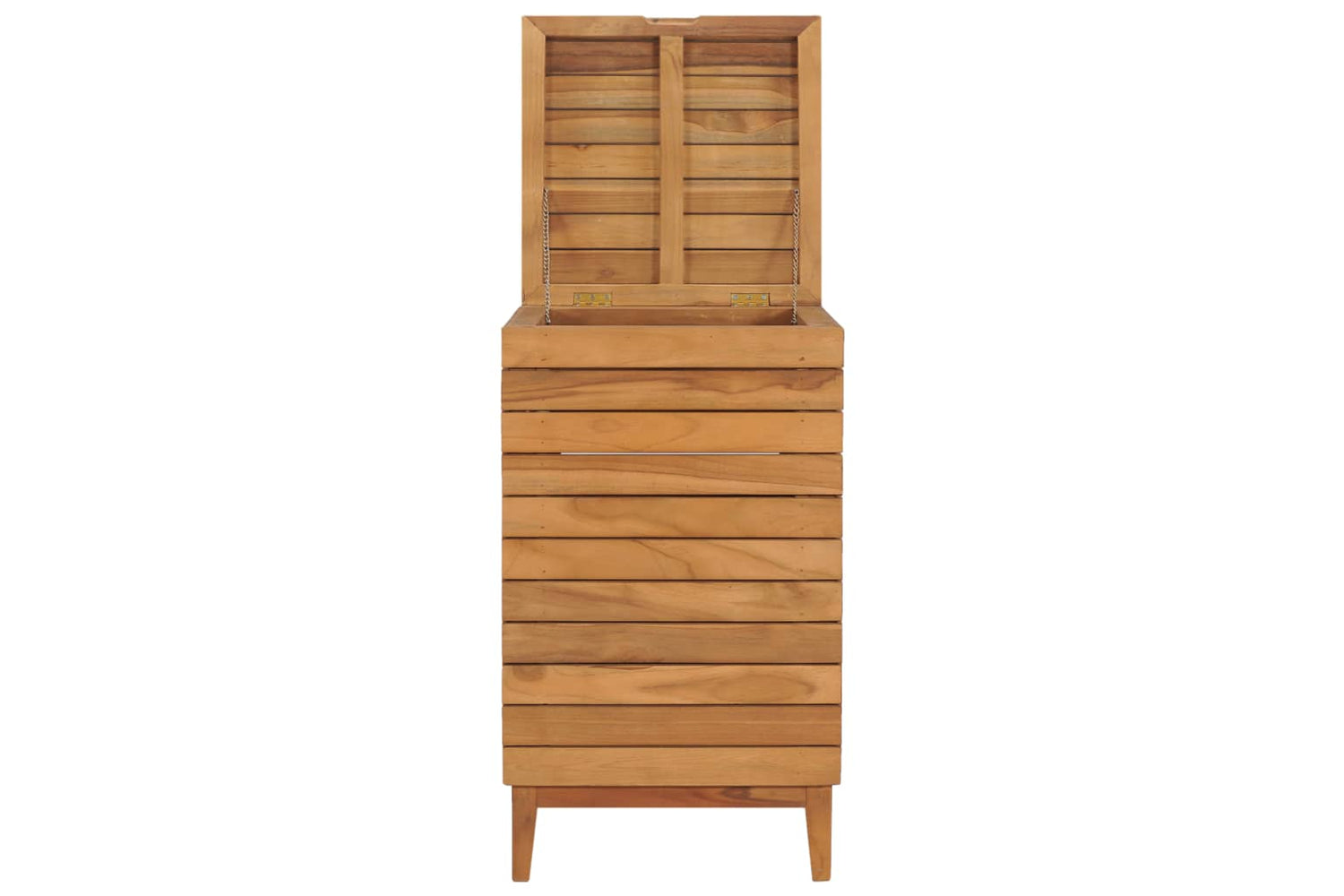 vidaXL 289076 Laundry Basket 40x40x70cm Solid Teak Wood-4