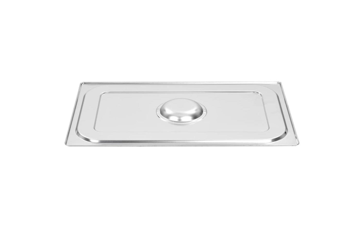 Vidaxl 50884 Lids For Gn 1/1 Pan 2 Pcs Stainless Steel-4