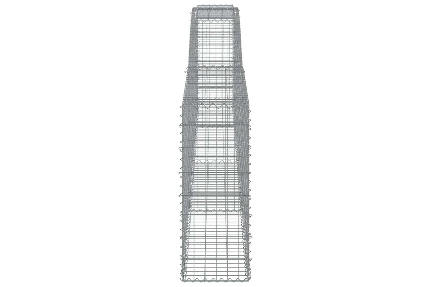 vidaXL 3146861 Arched Gabion Baskets 10 Pcs 400x30x80/100cm Galvanised Iron-4