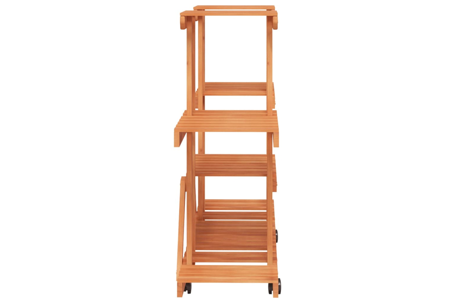 vidaXL 362856 Flower Stand With Wheels 110x25x78cm Solid Wood Fir-5