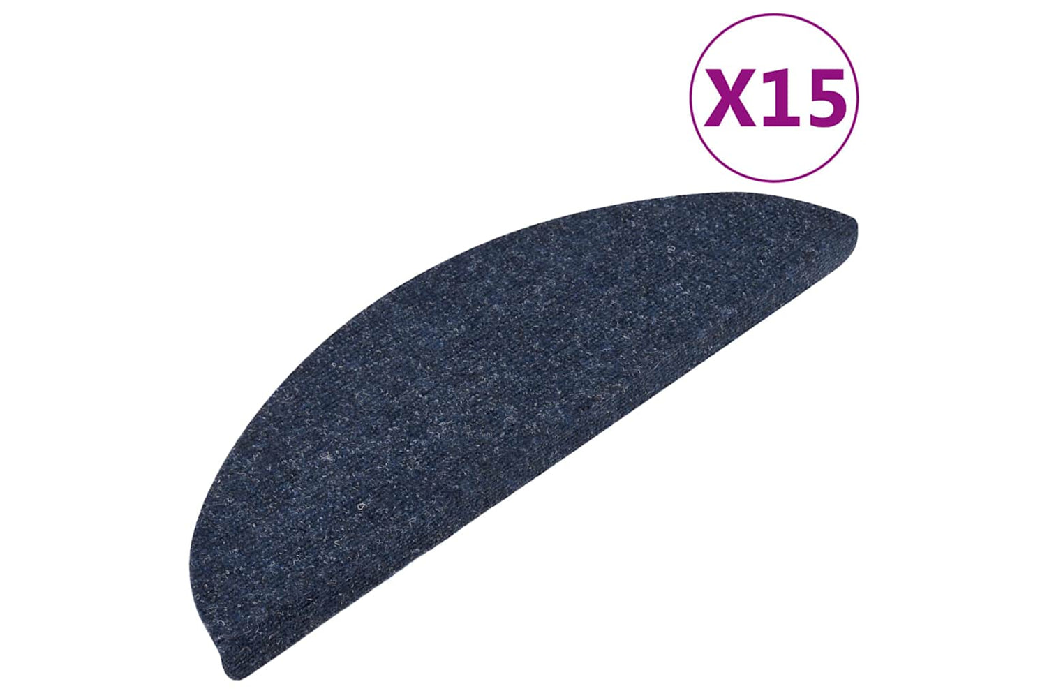 vidaXL 136393 Stair Mats Self-adhesive 15 Pcs 56x17x3cm Blue