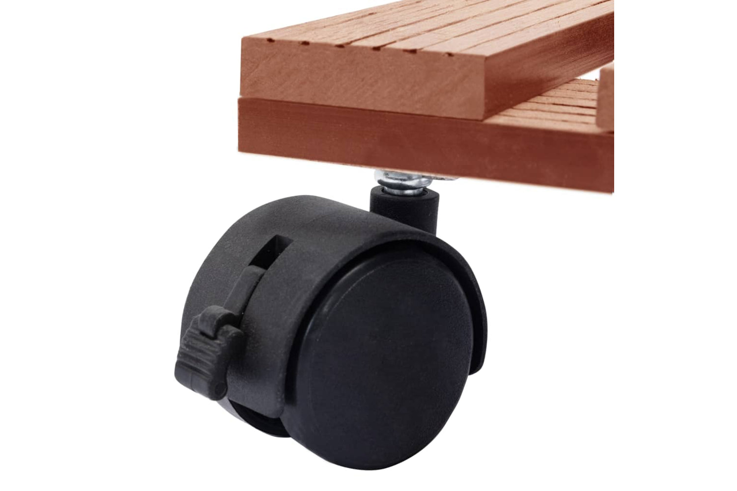 vidaXL 3143927 Plant Trolleys 4 Pcs Brown 30x30x7,5cm Wpc-5