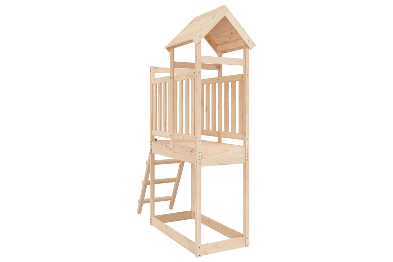 Vidaxl Outdoor Playset 53x110x214 Cm Solid Wood Pine-3