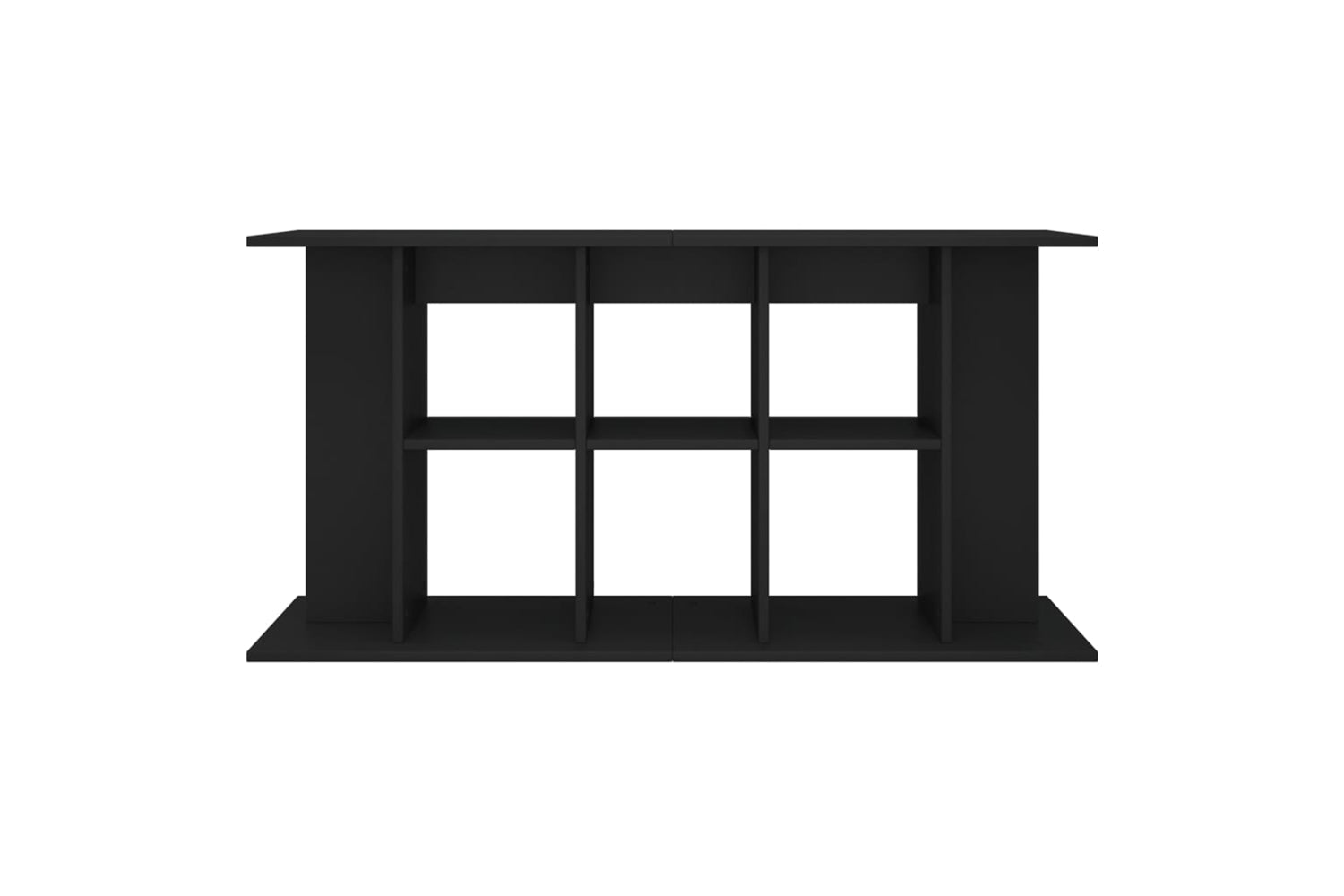 vidaXL 833592 Aquarium Stand Black 120x40x60cm Engineered Wood-3