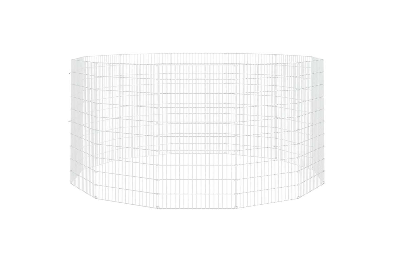 Vidaxl Free Range Animal Enclosure 12-panel 54x100 Cm Galvanised Iron-2