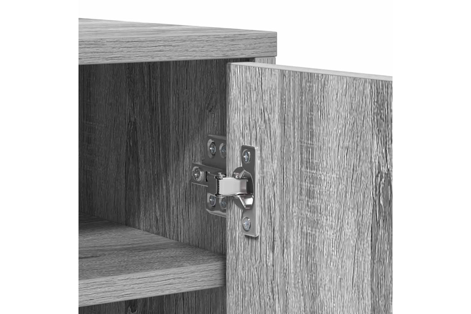 vidaXL Shoe Cabinet Grey Sonoma 60x35x92cm Engineered Wood-6