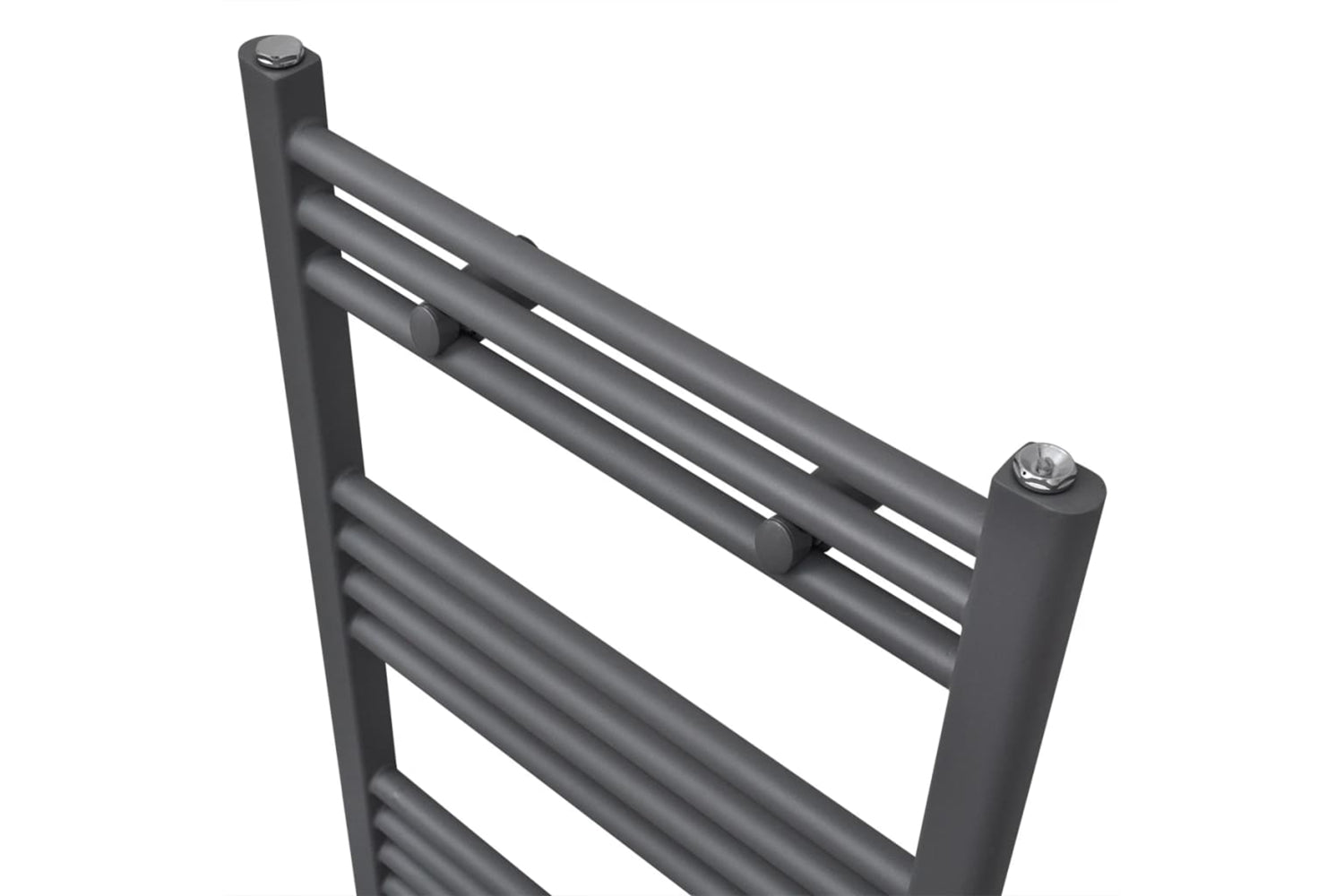 Vidaxl 141889 Grey Bathroom Central Heating Towel Rail Radiator Straight 500x764mm-3